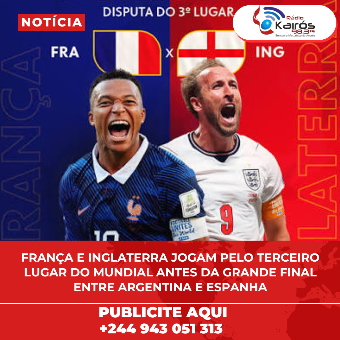 FRANÇA E INGLATERRA JOGAM PELO TERCEIRO LUGAR DO MUNDIAL ANTES DA GRANDE FINAL ENTRE ARGENTINA E ESPANHA